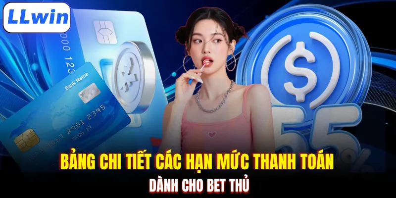 Bảng chi tiết các hạn mức thanh toán dành cho bet thủ
